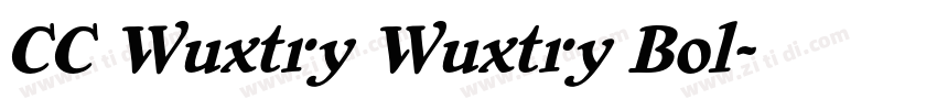 CC Wuxtry Wuxtry Bol字体转换